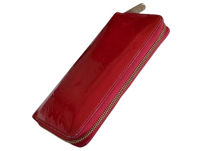 Louis Vuitton Zippy Geldbörse Vernis Lang Rot - vista 6