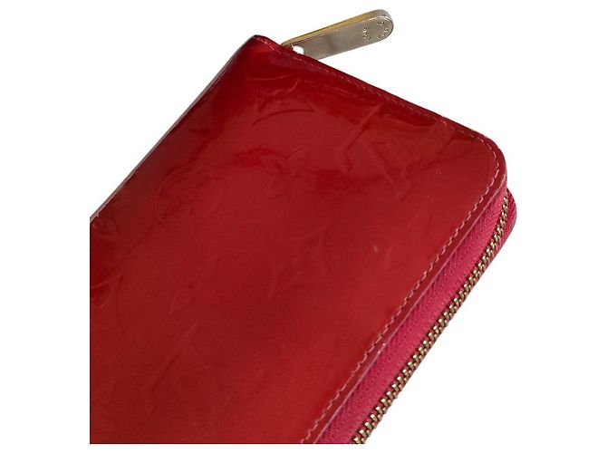 Louis Vuitton Zippy Geldbörse Vernis Lang Rot - vista 7