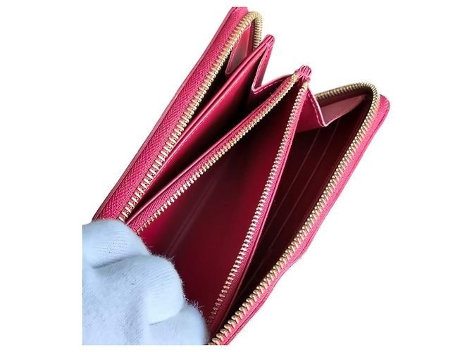 Louis Vuitton Zippy Geldbörse Vernis Lang Rot - vista 9