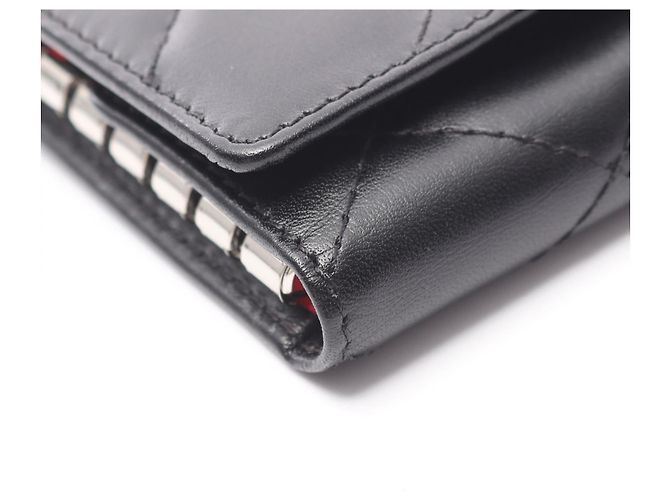 Chanel Cambon Line Leather Key Case Black - view 2