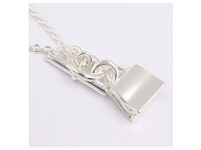 Hermès Collana Hermes Amulette Kelly in Argento 925 Metallico - vista 5