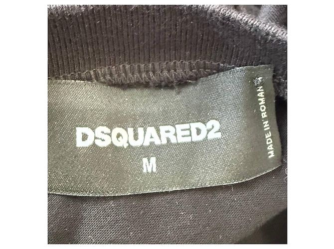 Camiseta Logo Maple Dsquared2 en Algodón Negro - vista 4