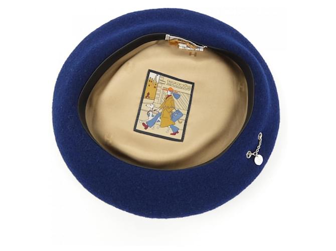Hermès Cappello Hermes H222025N Blu - vista 5