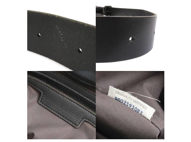 Borsa a Spalla in Pelle Bottega Veneta Marrone Nero - vista 5