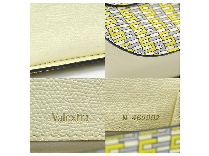 Borsa a tracolla in pelle Valextra Iside Marrone Crudo Giallo - vista 5