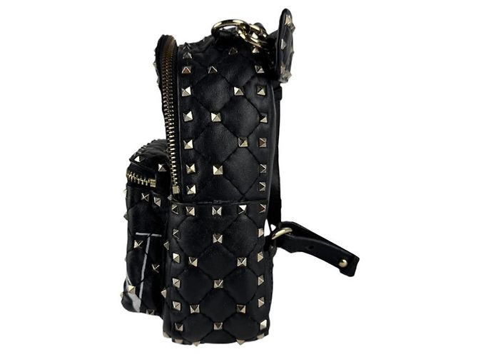 Mochila de couro Rockstud Spike da Valentino Garavani - vista 2