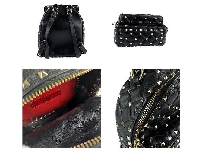 Mochila de couro Rockstud Spike da Valentino Garavani - vista 3