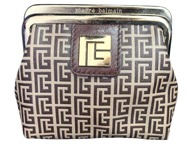 PIERRE BALMAIN small leather goods set Brown Dark brown - view 12