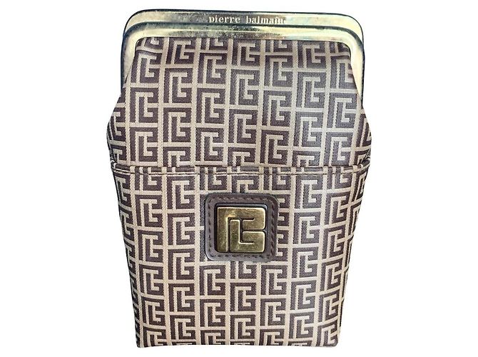 PIERRE BALMAIN small leather goods set Brown Dark brown - view 15