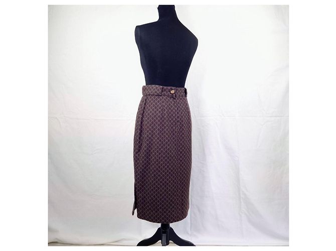 Byblos Retro-Vintage-Wolle aus den 90ern Braun - Ansicht 2
