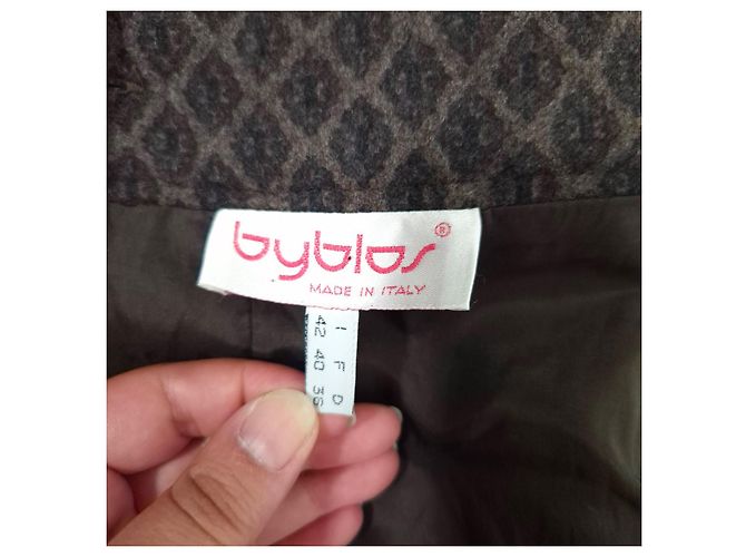 Byblos Retro-Vintage-Wolle aus den 90ern Braun - Ansicht 3