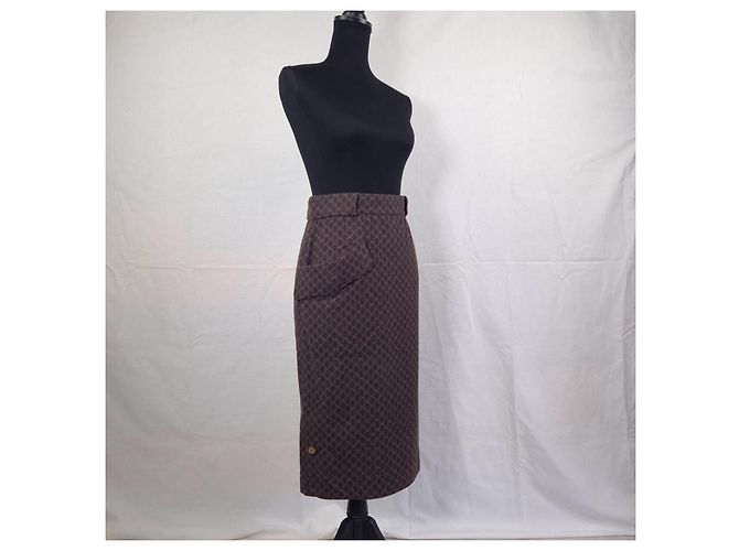 Byblos Retro-Vintage-Wolle aus den 90ern Braun - Ansicht 4
