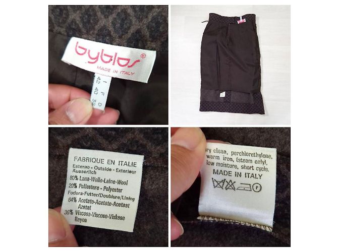 Byblos Retro-Vintage-Wolle aus den 90ern Braun - Ansicht 7
