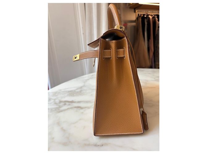 Borsa Hermès, modello Kelly Ardenne Gold. Marrone - vista 3
