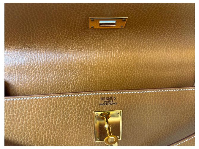 Borsa Hermès, modello Kelly Ardenne Gold. Marrone - vista 8