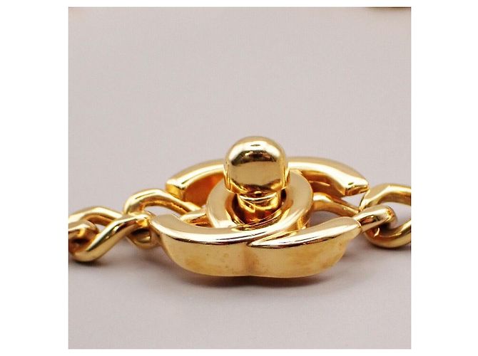 Chanel Vintage Turnlock Reissue Chain Metal D'oro - vista 4