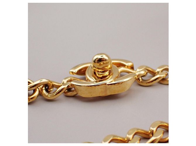 Chanel Vintage Turnlock Reissue Chain Metal D'oro - vista 5