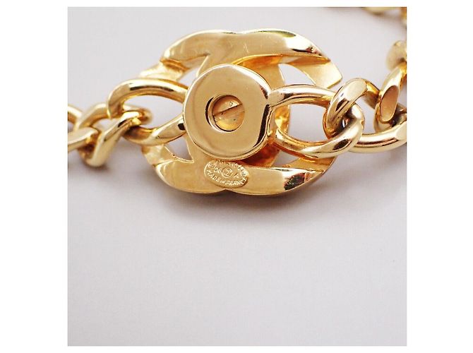 Chanel Vintage Turnlock Reissue Chain Metal D'oro - vista 6
