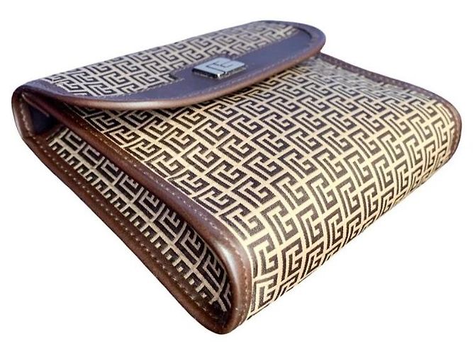 PIERRE BALMAIN small leather goods set Brown Dark brown - view 12