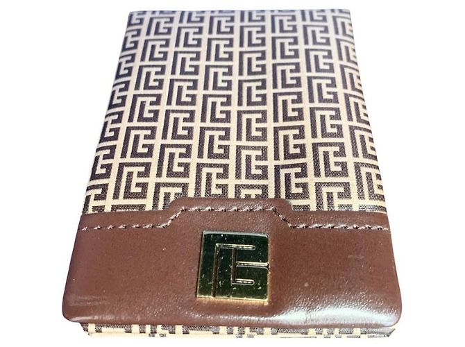 PIERRE BALMAIN small leather goods set Brown Dark brown - view 13
