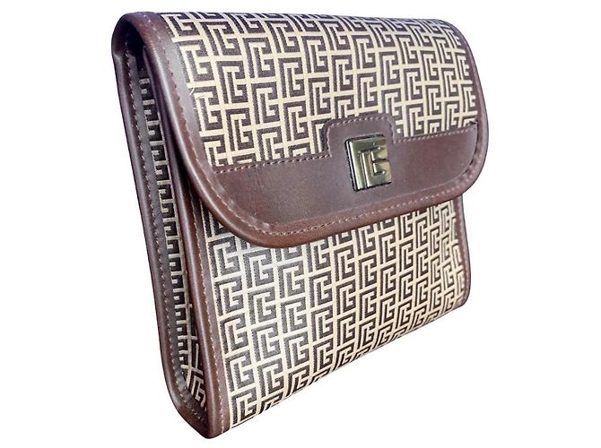 PIERRE BALMAIN small leather goods set Brown Dark brown - view 3