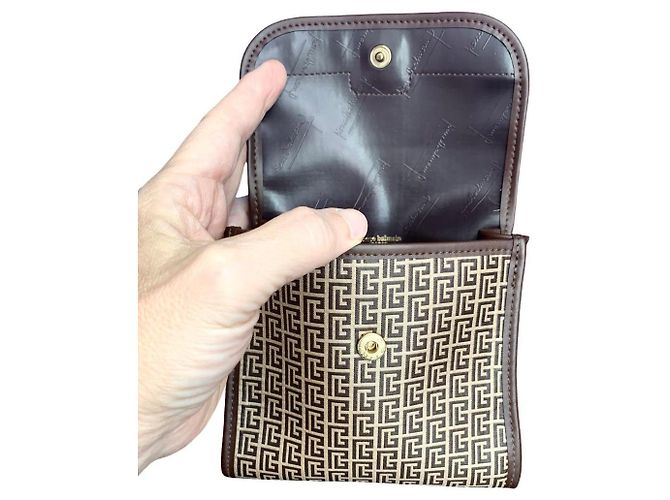 PIERRE BALMAIN small leather goods set Brown Dark brown - view 5