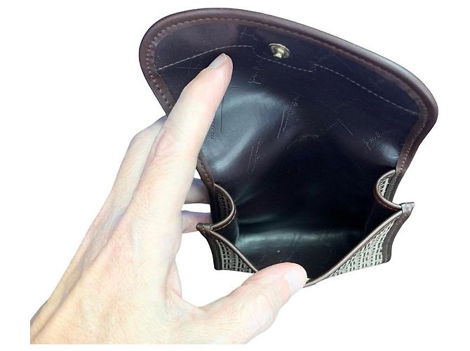 PIERRE BALMAIN small leather goods set Brown Dark brown - view 7