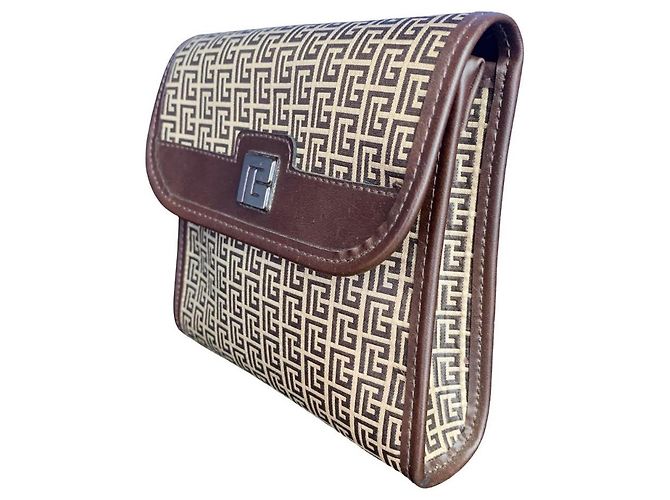 PIERRE BALMAIN small leather goods set Brown Dark brown - view 9