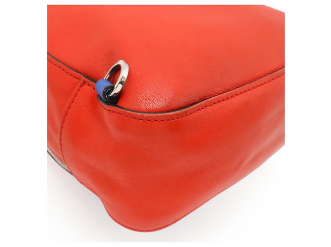 Versace Medusa Mini Leather Backpack Red Blue - view 4