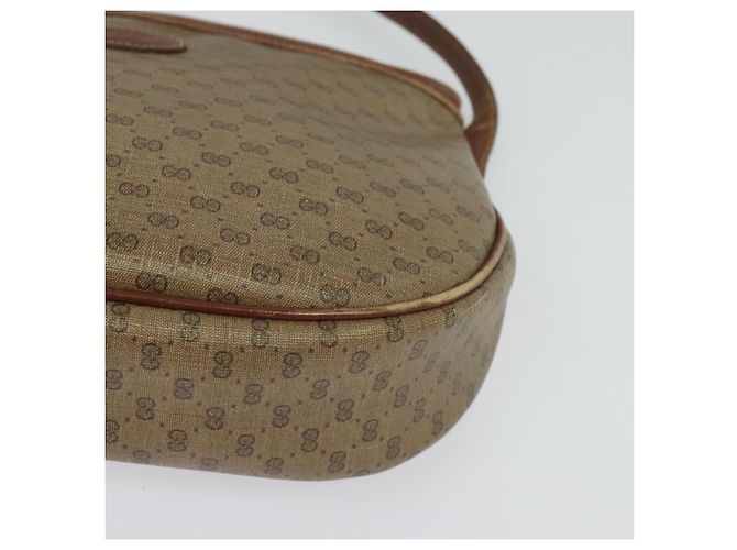 Gucci Borsa a Spalla Micro GG Supreme PVC Beige Oro 007 87 0018 Auth th6303 D'oro - vista 14