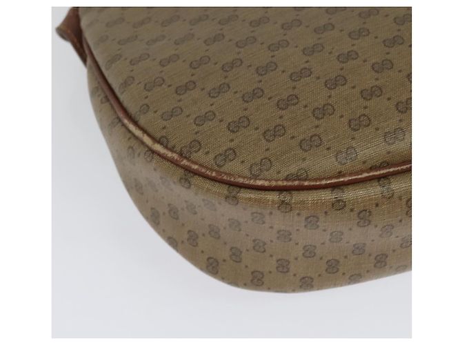 Gucci Borsa a Spalla Micro GG Supreme PVC Beige Oro 007 87 0018 Auth th6303 D'oro - vista 15