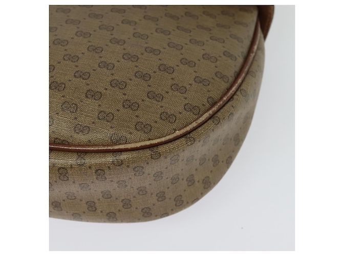 Gucci Borsa a Spalla Micro GG Supreme PVC Beige Oro 007 87 0018 Auth th6303 D'oro - vista 16