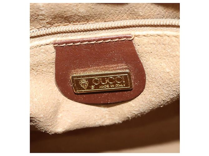 Gucci Borsa a Spalla Micro GG Supreme PVC Beige Oro 007 87 0018 Auth th6303 D'oro - vista 17