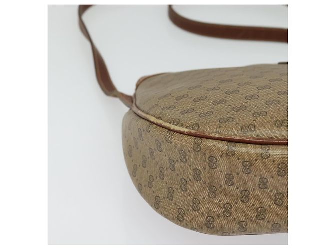 Gucci Borsa a Spalla Micro GG Supreme PVC Beige Oro 007 87 0018 Auth th6303 D'oro - vista 9
