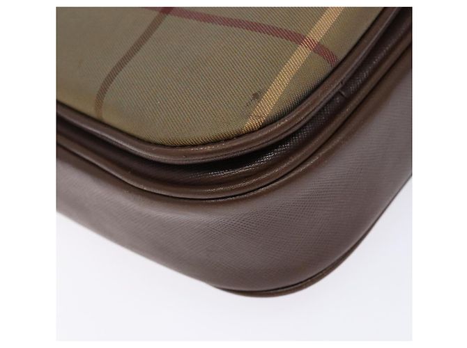 Autre Marque Borsa a spalla in pelle e tela Nova Check di Burberrys beige e oro Auth bs28750 D'oro - vista 14