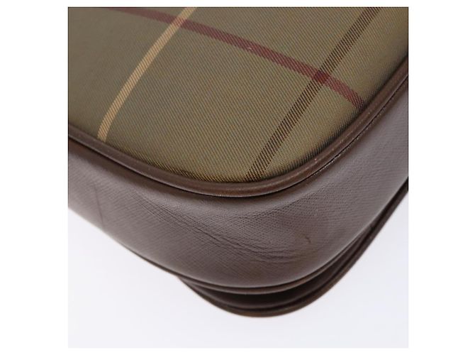 Autre Marque Borsa a spalla in pelle e tela Nova Check di Burberrys beige e oro Auth bs28750 D'oro - vista 16