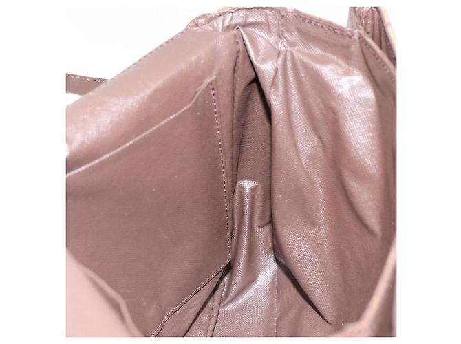 Autre Marque Borsa a spalla in pelle e tela Nova Check di Burberrys beige e oro Auth bs28750 D'oro - vista 18