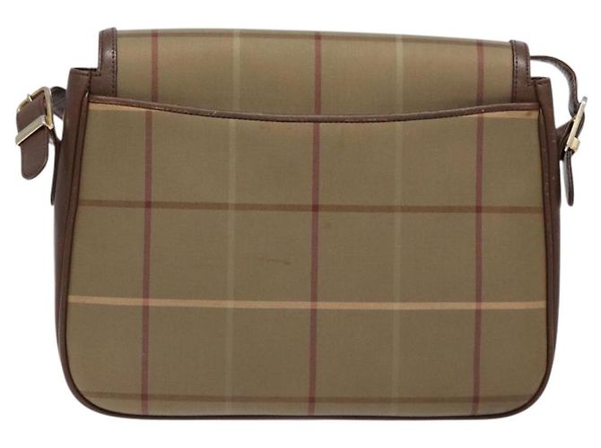 Autre Marque Borsa a spalla in pelle e tela Nova Check di Burberrys beige e oro Auth bs28750 D'oro - vista 2