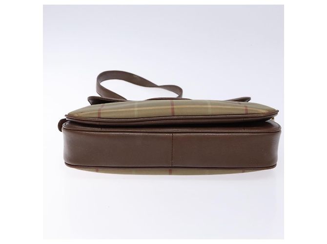 Autre Marque Borsa a spalla in pelle e tela Nova Check di Burberrys beige e oro Auth bs28750 D'oro - vista 5