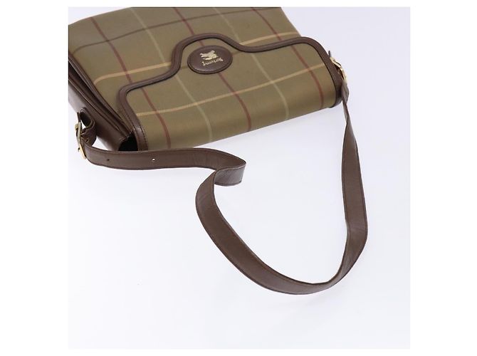 Autre Marque Borsa a spalla in pelle e tela Nova Check di Burberrys beige e oro Auth bs28750 D'oro - vista 7
