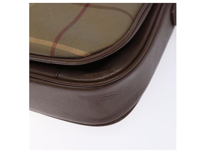 Autre Marque Borsa a spalla in pelle e tela Nova Check di Burberrys beige e oro Auth bs28750 D'oro - vista 9