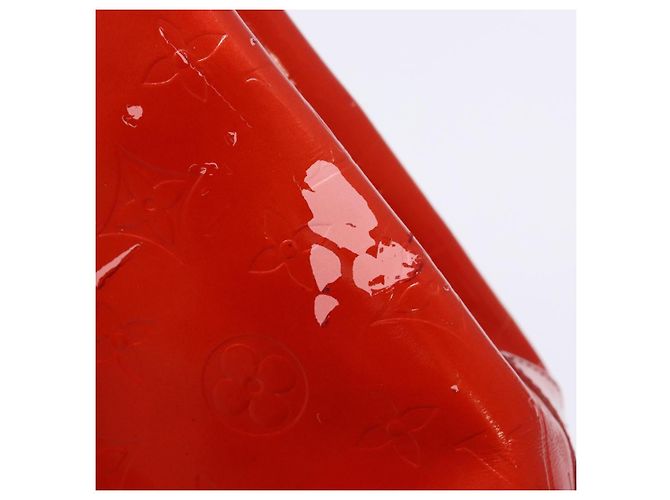 LOUIS VUITTON Monogram Vernis Reade PM Borsa a Mano Rossa M91088 LV Auth ki5902 Rosso - vista 10