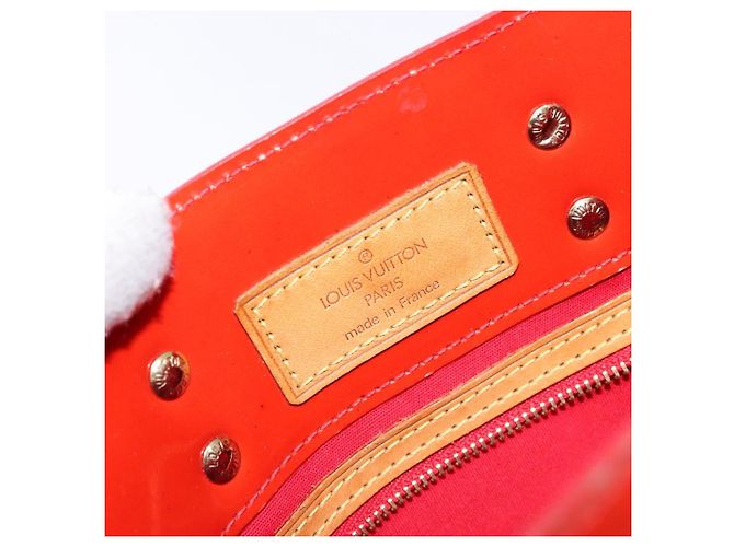 LOUIS VUITTON Monogram Vernis Reade PM Borsa a Mano Rossa M91088 LV Auth ki5902 Rosso - vista 18
