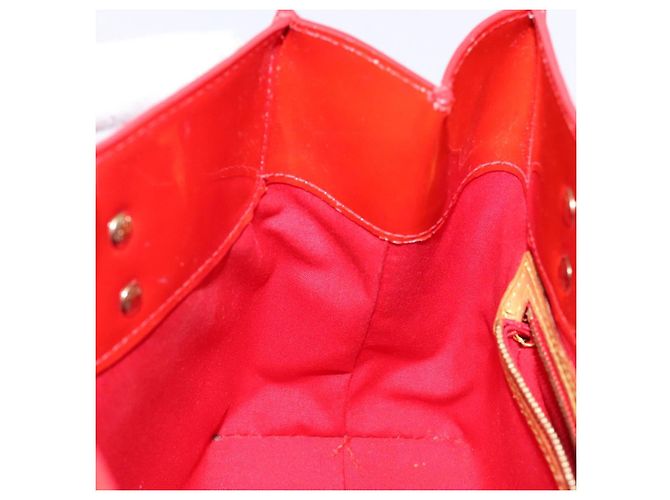 LOUIS VUITTON Monogram Vernis Reade PM Borsa a Mano Rossa M91088 LV Auth ki5902 Rosso - vista 20