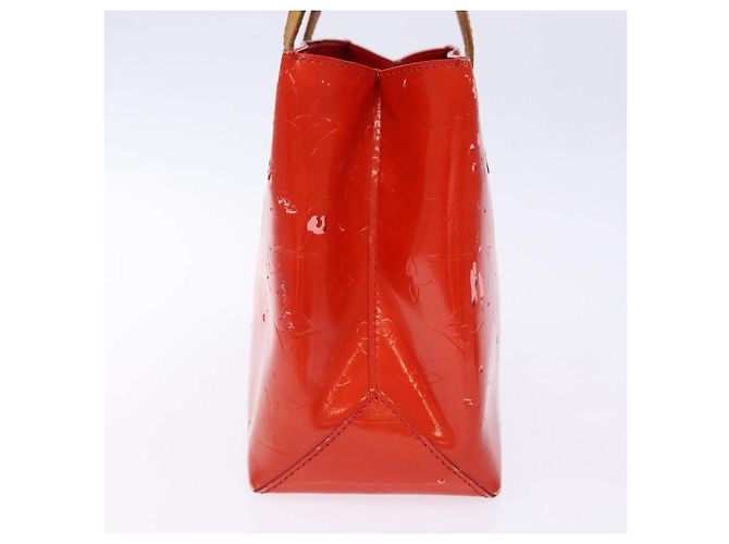 LOUIS VUITTON Monogram Vernis Reade PM Borsa a Mano Rossa M91088 LV Auth ki5902 Rosso - vista 3