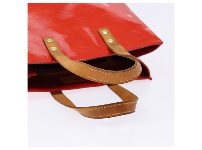 LOUIS VUITTON Monogram Vernis Reade PM Borsa a Mano Rossa M91088 LV Auth ki5902 Rosso - vista 7