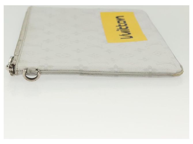 LOUIS VUITTON Pochette Zippata Monogramma Bianca GM Borsa Clutch M68310 LV Auth bs28559 - vista 4
