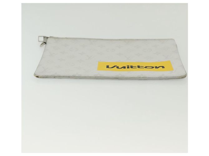 LOUIS VUITTON Pochette Zippata Monogramma Bianca GM Borsa Clutch M68310 LV Auth bs28559 - vista 6
