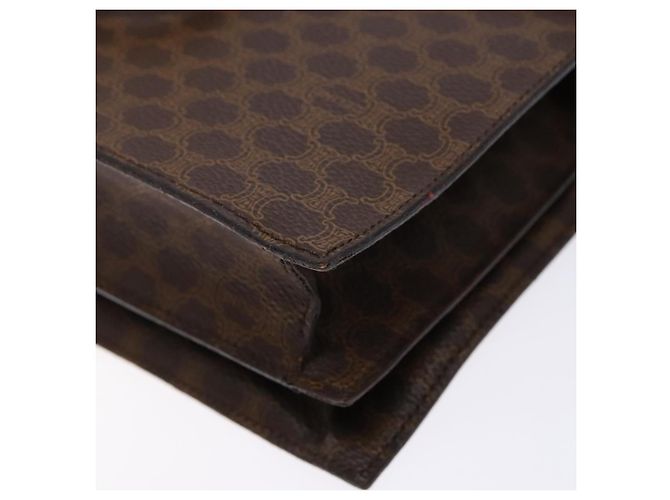 Céline Borsa a mano in tela Macadam CELINE in pelle PVC marrone oro Auth 138386 D'oro - vista 15