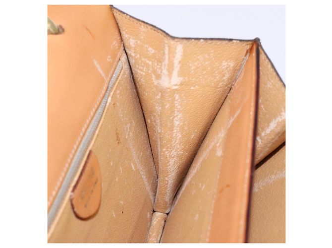 Céline Borsa a mano in tela Macadam CELINE in pelle PVC marrone oro Auth 138386 D'oro - vista 21